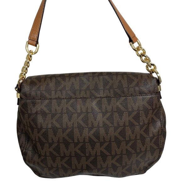 MICHAEL KORS  Logo Foldover Crossbody Shoulder Bag + Tassel/Strap + Dustbag EUC - Picture 3 of 13